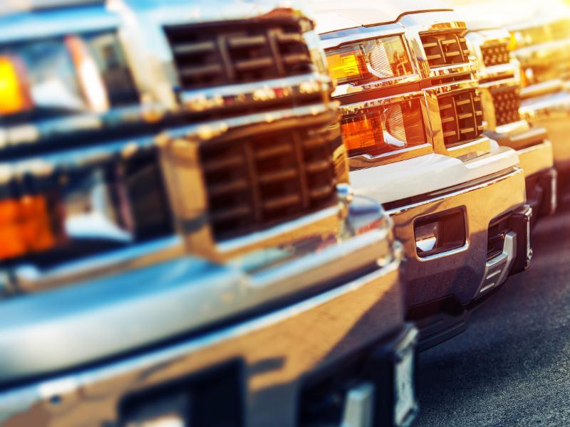 three truck grills