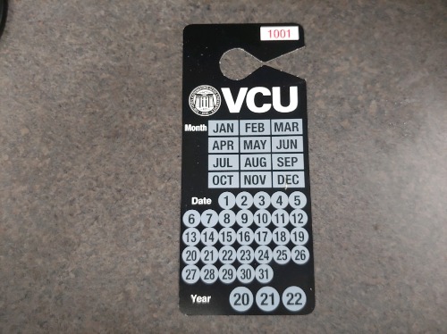 single use daily permit for MCV Campus